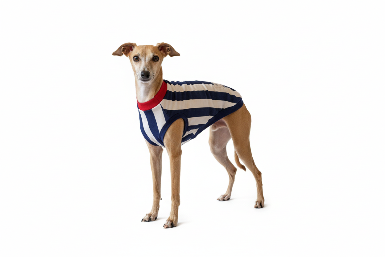 Blue & White Stripe French inspired vest